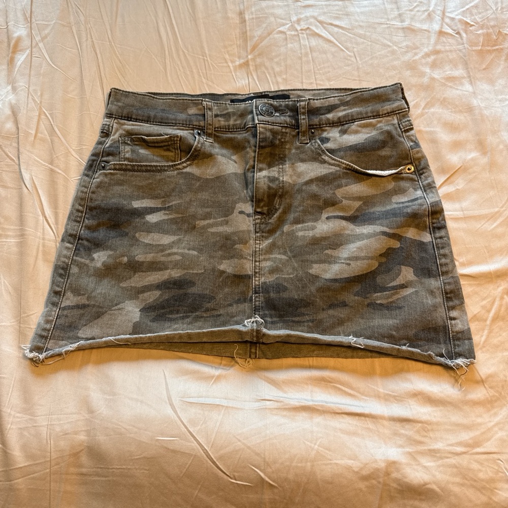 Express Gray Brown Mini Pencil Skirt